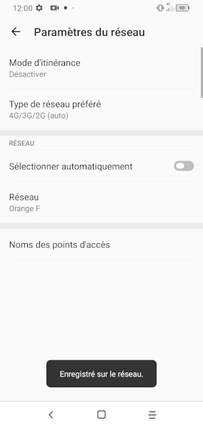 Effectuer une recherche manuelle des réseaux