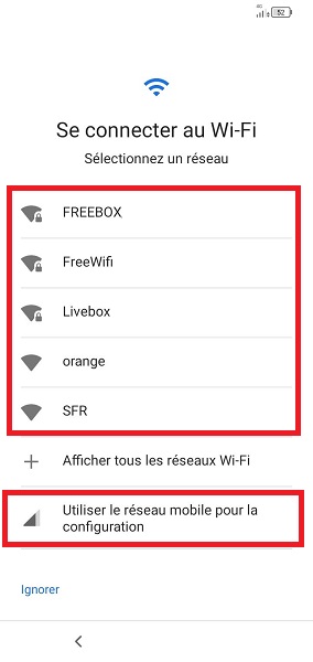 Restaurer les données sur votre Alcatel