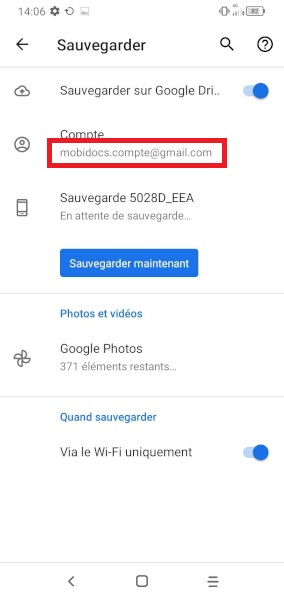 Sauvegarder le contenu de votre Alcatel