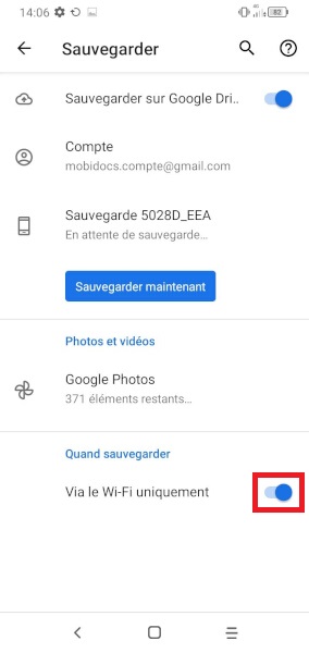 Sauvegarder le contenu de votre Alcatel