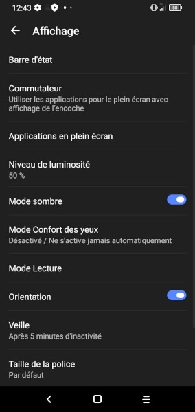 Activer le mode sombre.