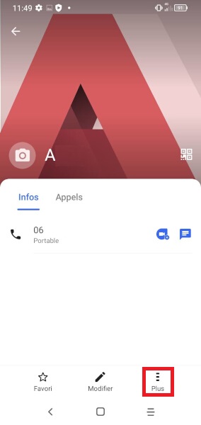 Définir une sonnerie pour un contact