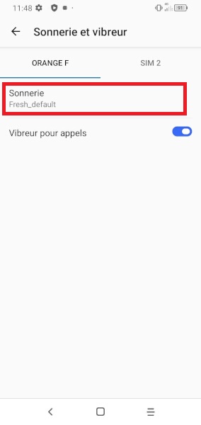 Modifier la sonnerie