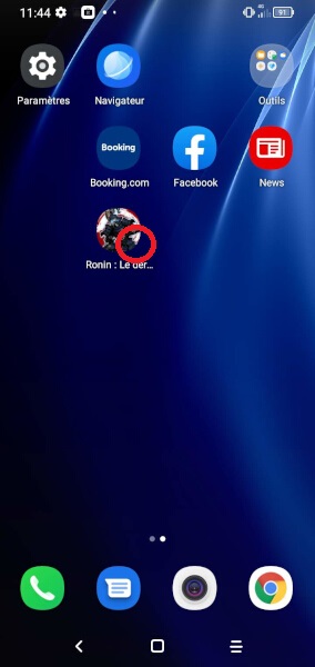 Supprimer une application depuis l’écran d’accueil