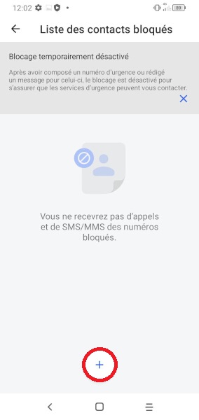 Bloquer un numéro indésirable