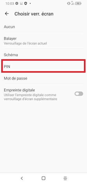 Mettre en place un verrouillage de sécurité