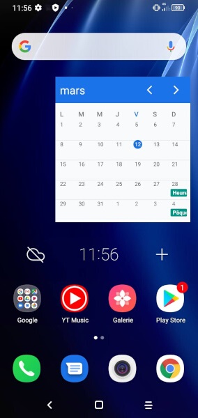 Ajouter un widget à l’écran d’accueil