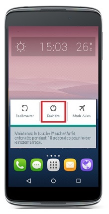 Comment éteindre le Alcatel Idol 3 ?