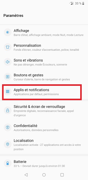 Changer le son général des notifications Android