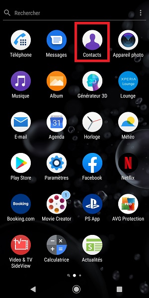 Exporter ses contacts au format VCF (Android)