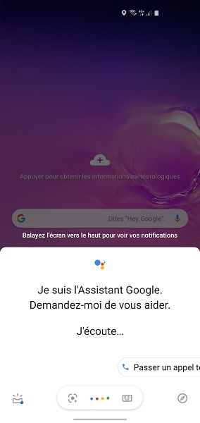 Ouvrir Google Assistant et personnaliser les gestes