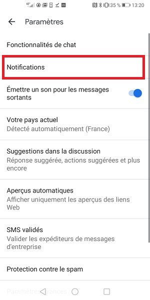 Personnaliser le son de notification et le son pour vos contacts