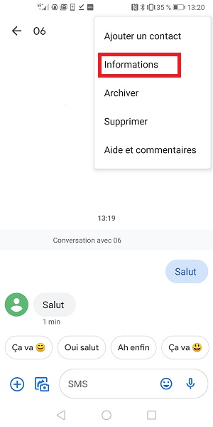 Sonnerie personnaliser pour un de vos contacts :
