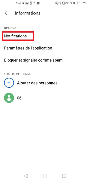 Sonnerie personnaliser pour un de vos contacts :