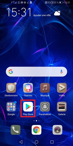 Installer l’application android message