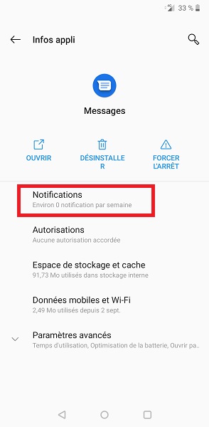 Changer le son général des notifications Android
