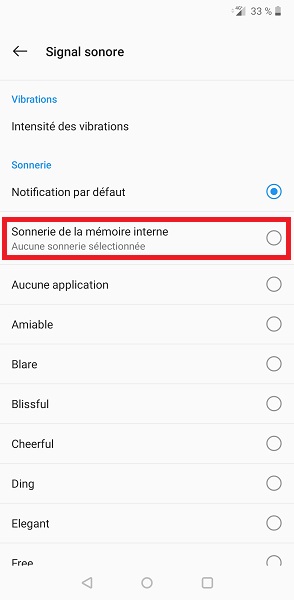 Changer le son général des notifications Android