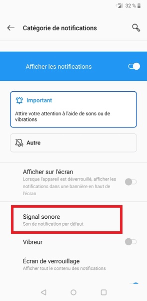 Changer le son des SMS (Messages)
