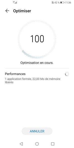Optimisation rapide avec le Gestionnaire Huawei