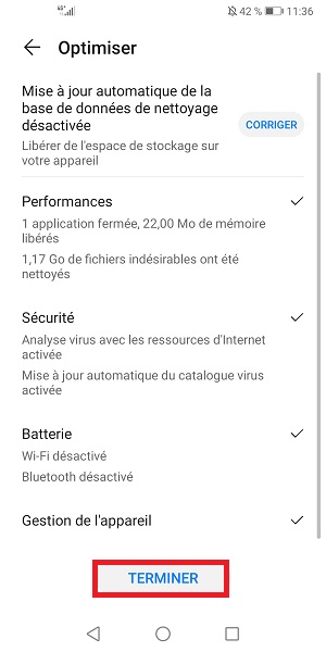 Optimisation rapide avec le Gestionnaire Huawei