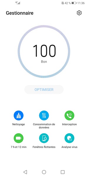Optimisation rapide avec le Gestionnaire Huawei