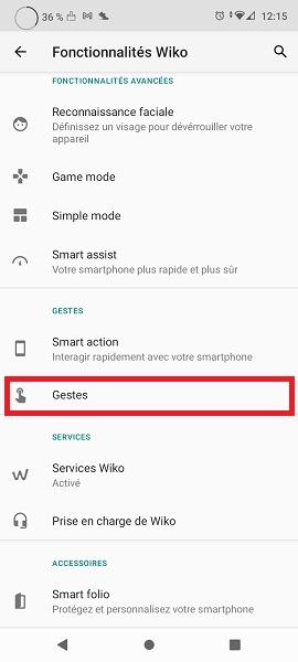 Activer un accès rapide à l’appareil photo