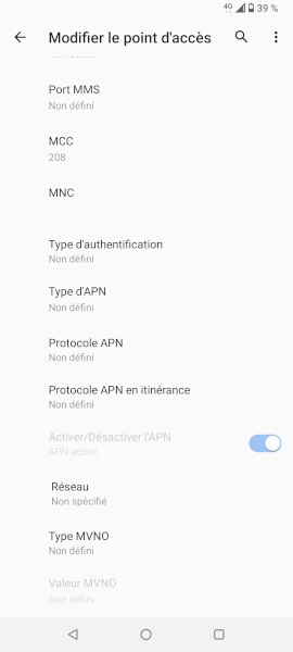 Configurer l’envoi et la réception de MMS