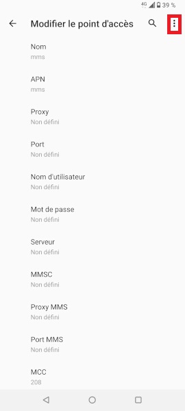 Configurer l’envoi et la réception de MMS