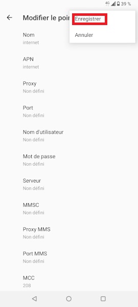 Comment configurer internet avec les données mobiles ?