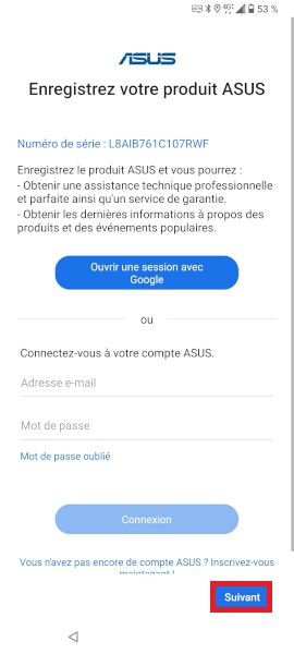 Produit Asus :
