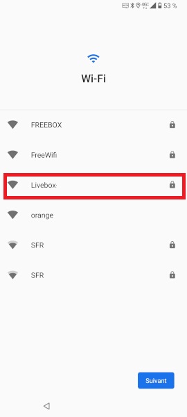 Wi-Fi & Réseau mobile :