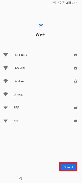 Wi-Fi & Réseau mobile :