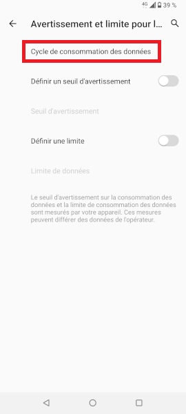 Suivre et gérer sa consommation internet