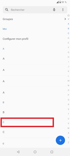 Mettre une sonnerie pour un contacts