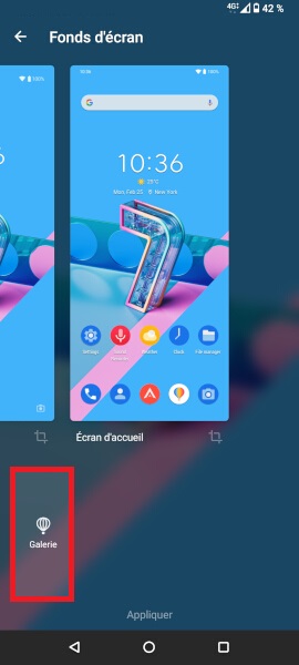 Personnalisation du fond d’écran de votre Asus Zenfone 7