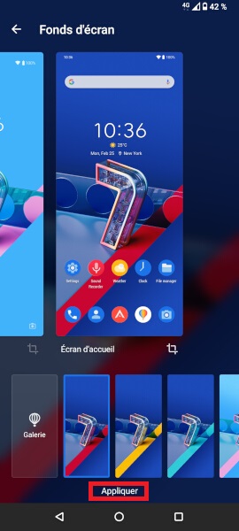 Personnalisation du fond d’écran de votre Asus Zenfone 7