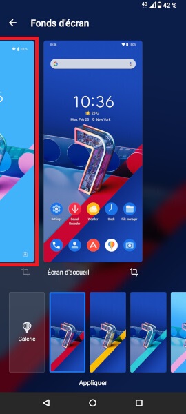 Personnalisation du fond d’écran de votre Asus Zenfone 7