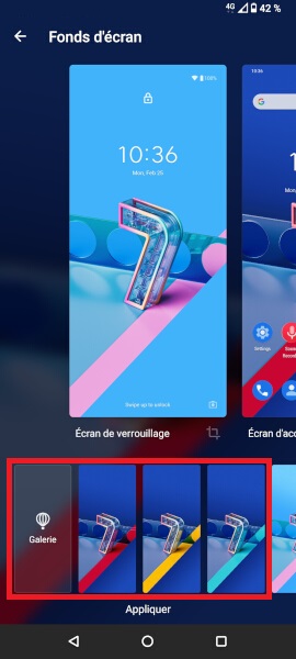 Personnalisation du fond d’écran de votre Asus Zenfone 7