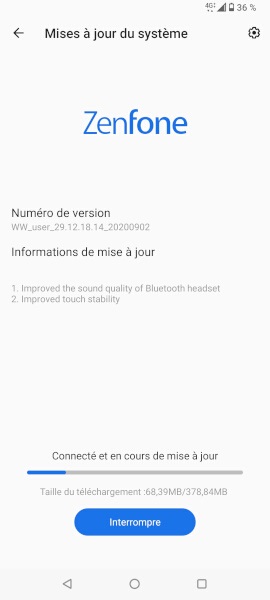 Mettre à jour la version logicielle
