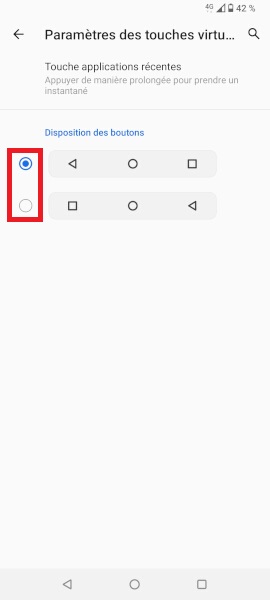 Modifier les boutons de navigation