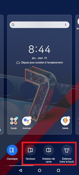 Personnaliser l’écran accueil.