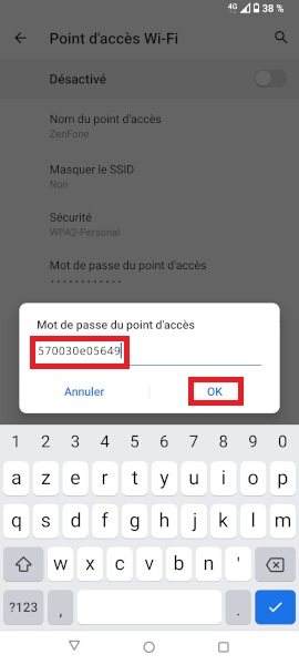 Partage de la connexion internet