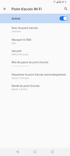 Partage de la connexion internet
