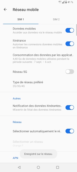 Effectuer une recherche manuelle des réseaux