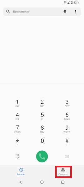 Mettre une sonnerie pour un contacts