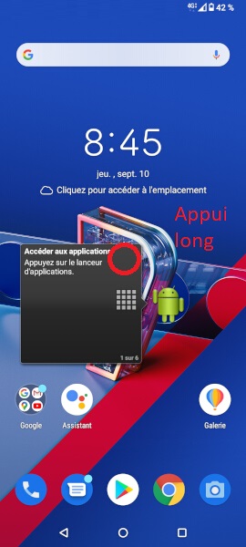 Supprimer un widget