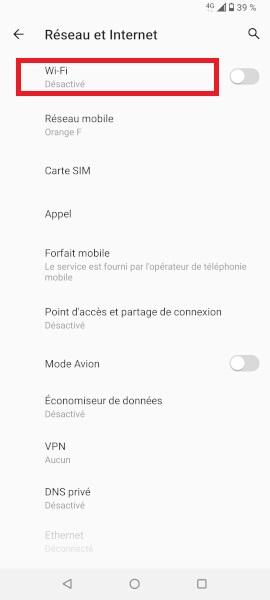 Comment connecter le Wi-Fi ?