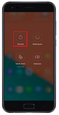 Comment éteindre le Asus Zenfone 4 ?