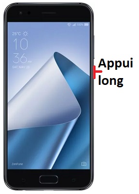 Comment éteindre le Asus Zenfone 4 ?