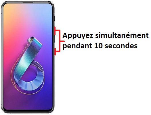 Forcer l'arrêt si le Asus Zenfone 6 est bloqué
